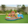 Bestway Lava Lagoon 265x265x104 Cm Ovales Aufblasbares Planschbecken, Orange / blue, 208L
