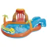 Bestway Lava Lagoon 265x265x104 Cm Ovales Aufblasbares Planschbecken, Orange / blue, 208L