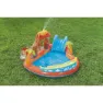 Bestway Lava Lagoon 265x265x104 Cm Ovales Aufblasbares Planschbecken, Orange / blue, 208L