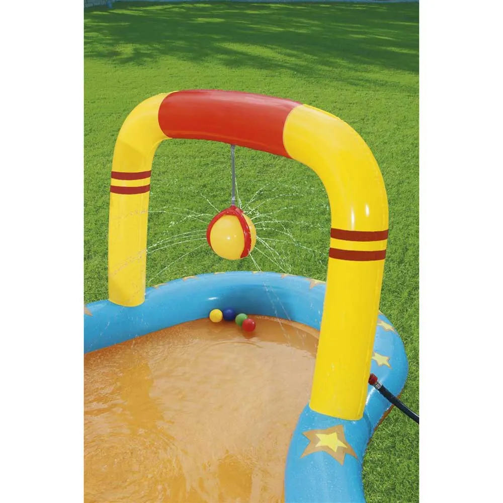 Bestway Lil´champ 435x213x117 Cm Ovales Aufblasbares Planschbecken, Red / orange / yellow, 314L Bestway Lil´champ 435x213x117 Cm Ovales Aufblasbares Planschbecken, Red / orange / yellow, 314L