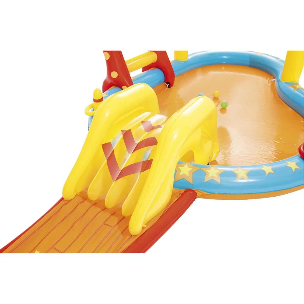Bestway Lil´champ 435x213x117 Cm Ovales Aufblasbares Planschbecken, Red / orange / yellow, 314L Bestway Lil´champ 435x213x117 Cm Ovales Aufblasbares Planschbecken, Red / orange / yellow, 314L