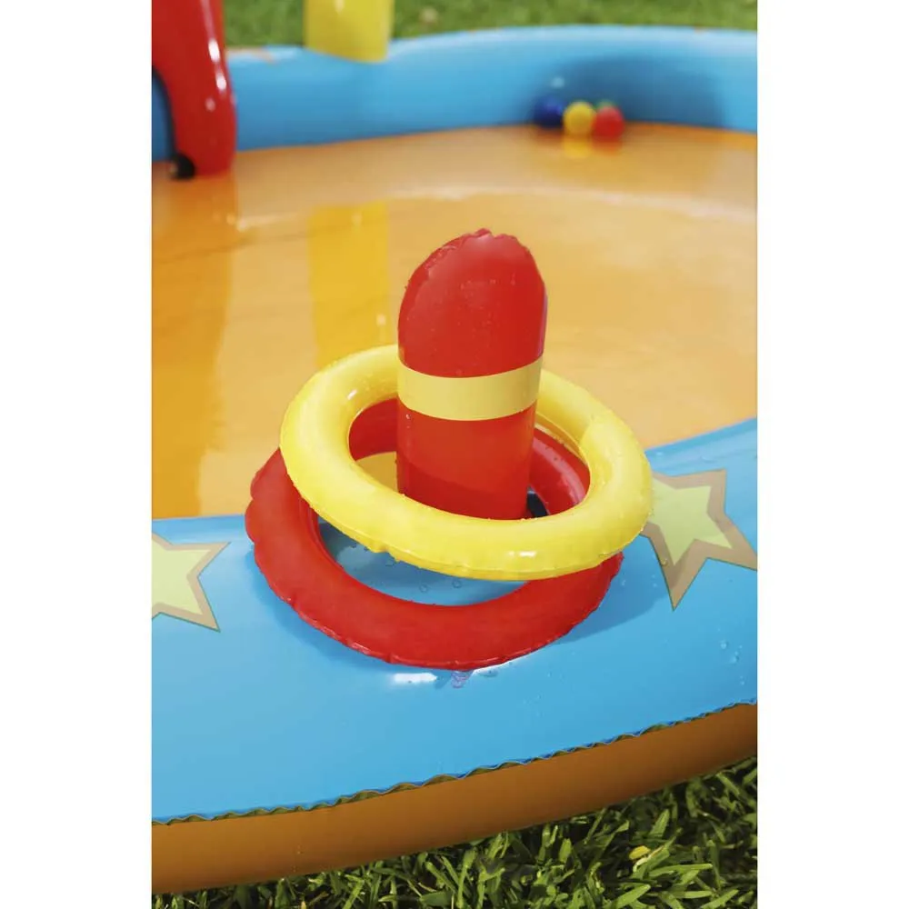 Bestway Lil´champ 435x213x117 Cm Ovales Aufblasbares Planschbecken, Red / orange / yellow, 314L Bestway Lil´champ 435x213x117 Cm Ovales Aufblasbares Planschbecken, Red / orange / yellow, 314L