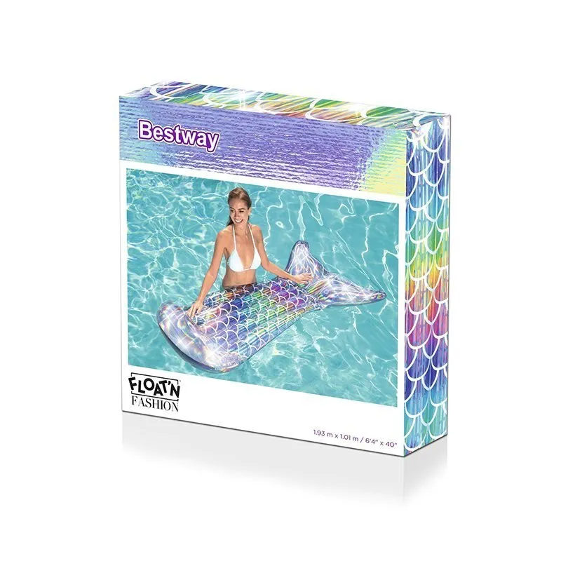 Bestway Mermaid Tail Luftmatratze Für Pool, Blue / multicolor, 193 x 101cm Bestway Mermaid Tail Luftmatratze Für Pool, Blue / multicolor, 193 x 101cm