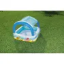 Bestway Mit Markise Quadratischer Aufblasbarer Pool 147x147x122 Cm, Multicolour, 265L