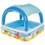 Bestway Mit Markise Quadratischer Aufblasbarer Pool 147x147x122 Cm, Multicolour, 265L