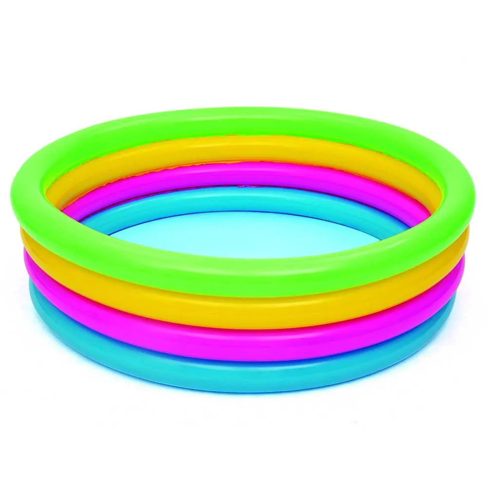 Bestway Ø157x46 Cm Runder Aufblasbarer Pool, Multicolor, 522L