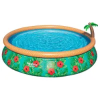 Bestway Paradise Palms 457x 84 Cm Runder Aufblasbarer Pool Bestway Paradise Palms 457x 84 Cm Runder Aufblasbarer Pool