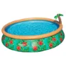 Bestway Paradise Palms 457x 84 Cm Runder Aufblasbarer Pool, Green / brown, 9677L