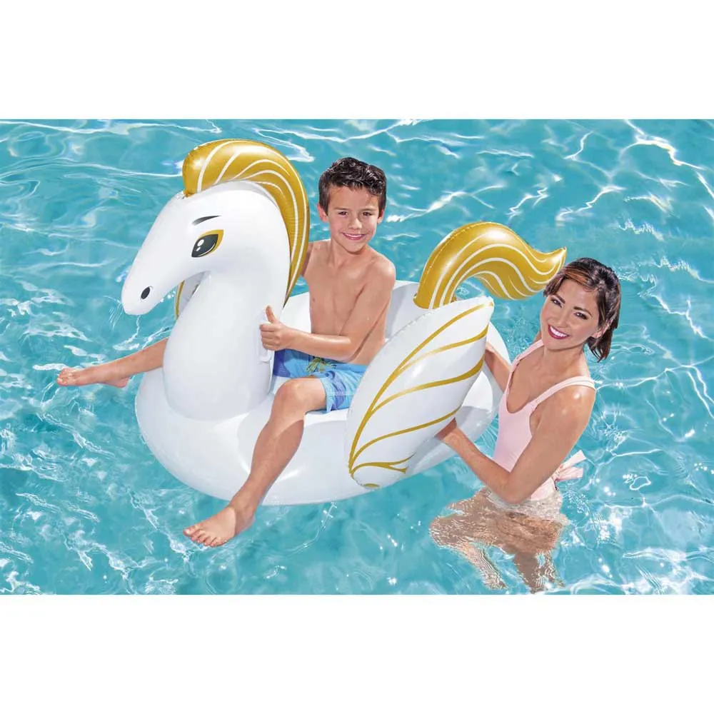 Bestway Pegasus Pool Luftmatratze, White / golden, 159 x 109cm Bestway Pegasus Pool Luftmatratze, White / golden, 159 x 109cm