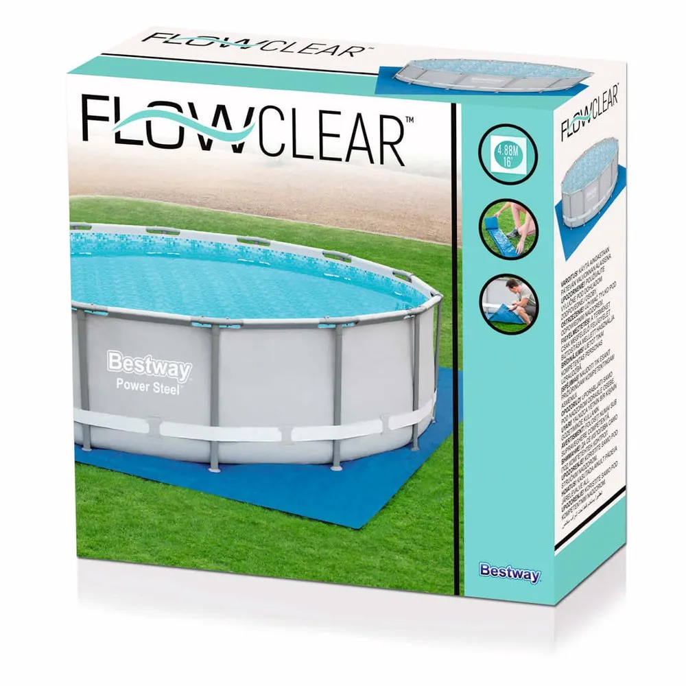 Bestway Poolbodenmatte 92094 488x488 Cm, Black, One Size Bestway Poolbodenmatte 92094 488x488 Cm, Black, One Size