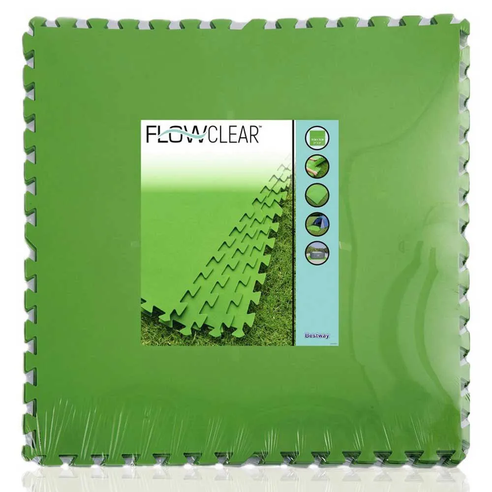 Bestway Poolschutzmatte 9 Einheiten, Green, 78 x 78cm Bestway Poolschutzmatte 9 Einheiten, Green, 78 x 78cm