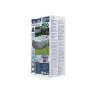 Bestway Power Steel 427x250x100 Cm Stahl Ovaler Poolrahmen Oberirdisch, Grey / blue, 7250L