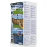 Bestway Power Steel Swim Vista Series Wood Ø 488 X 122 Cm Stahl Runder Aufstellpool, Brown / blue, 19480L