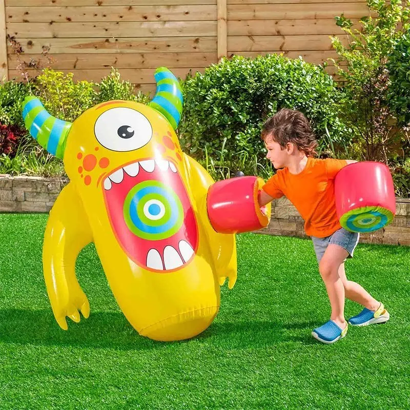 Bestway Punching Bag Aufblasbar unisex, Yellow / multicolor, 120cm