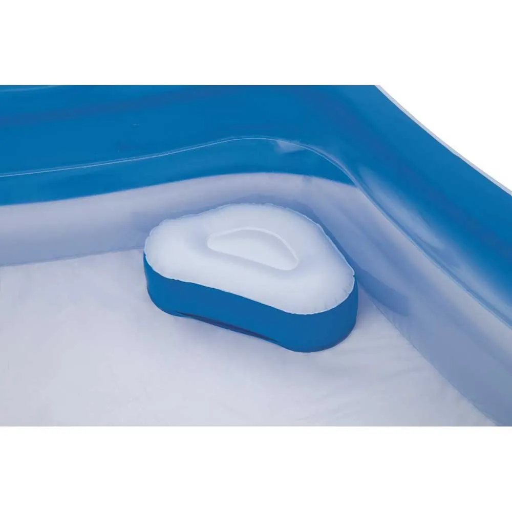 Bestway Quadratischer Aufblasbarer Familienpool 213x207x69 Cm, Blue / white, 575L Bestway Quadratischer Aufblasbarer Familienpool 213x207x69 Cm, Blue / white, 575L