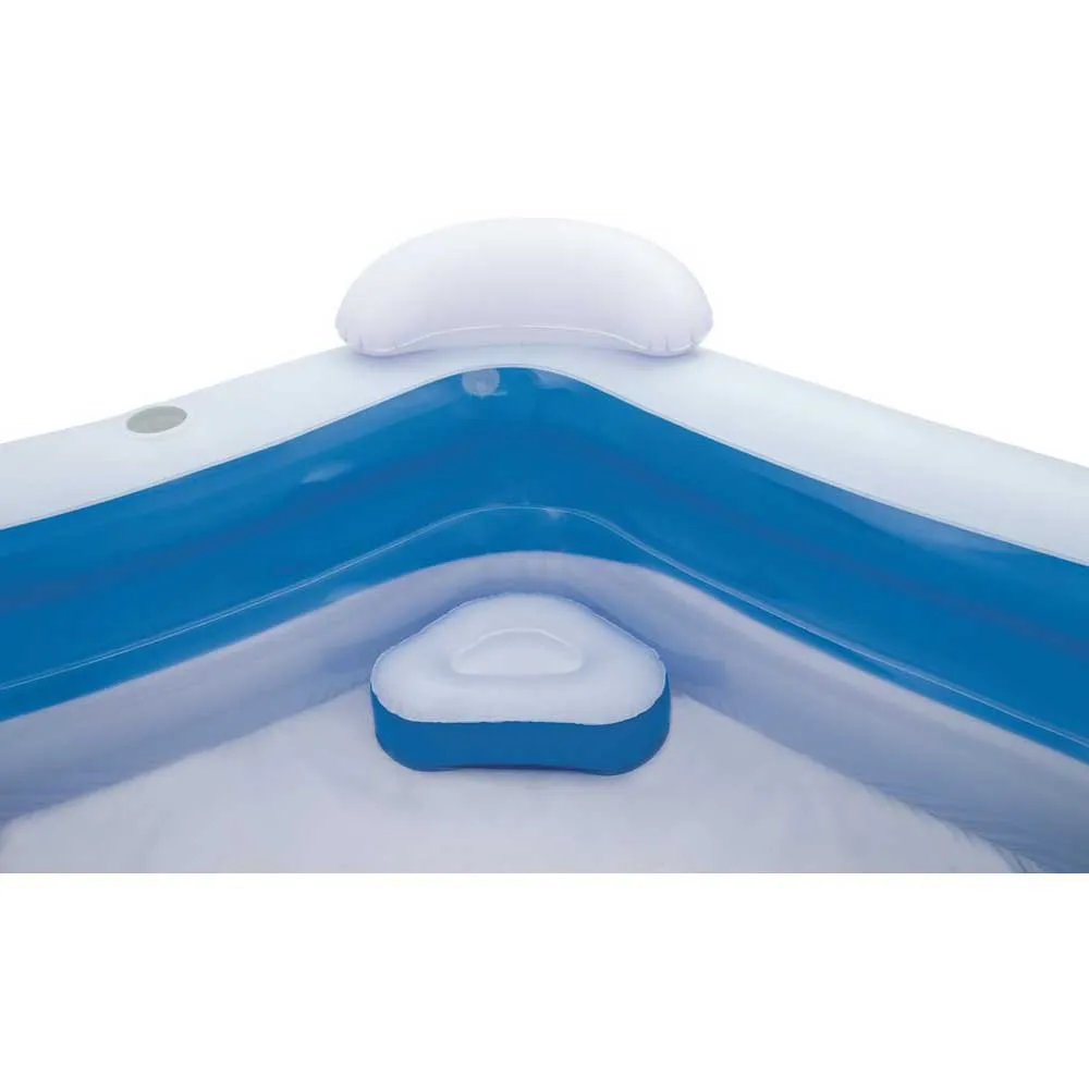 Bestway Quadratischer Aufblasbarer Familienpool 213x207x69 Cm, Blue / white, 575L Bestway Quadratischer Aufblasbarer Familienpool 213x207x69 Cm, Blue / white, 575L