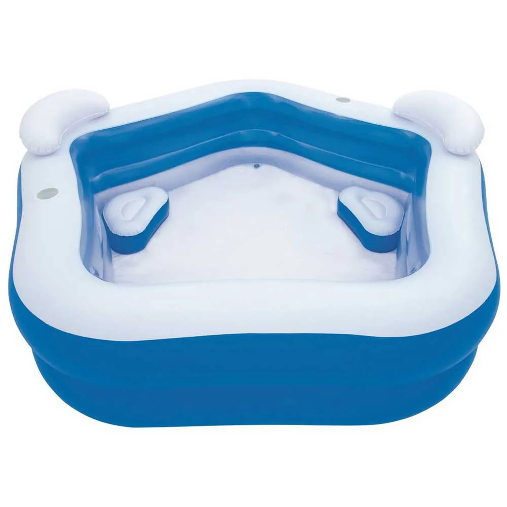 Bestway Quadratischer Aufblasbarer Familienpool 213x207x69 Cm, Blue / white, 575L Bestway Quadratischer Aufblasbarer Familienpool 213x207x69 Cm, Blue / white, 575L