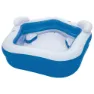 Bestway Quadratischer Aufblasbarer Familienpool 213x207x69 Cm, Blue / white, 575L