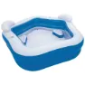 Bestway Quadratischer Aufblasbarer Familienpool 213x207x69 Cm, Blue / white, 575L