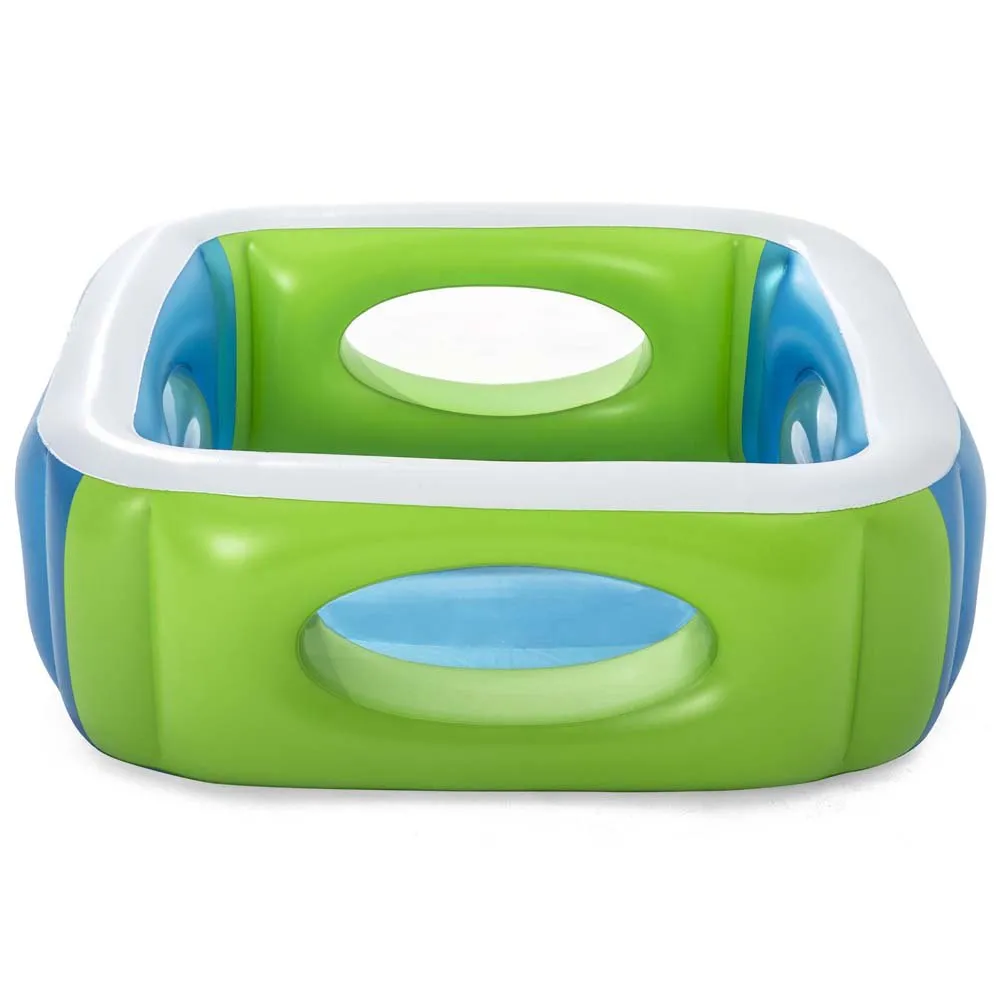 Bestway Quadratischer Aufblasbarer Pool Für Fenster 168x168x56 Cm, Multicolour, 565L Bestway Quadratischer Aufblasbarer Pool Für Fenster 168x168x56 Cm, Multicolour, 565L