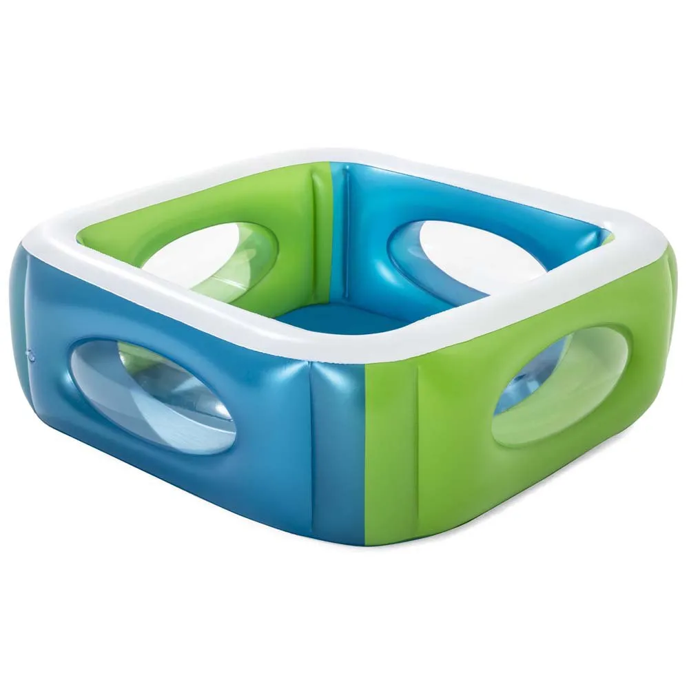Bestway Quadratischer Aufblasbarer Pool Für Fenster 168x168x56 Cm unisex, Multicolour, 565L