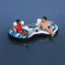 Bestway Rapid Rider Doppelring-schwimmring Mit Griffen, Blue / white, 251 x 132cm