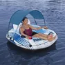 Bestway Rapid Rider Schwimmring Mit Sonnenschirm, Blue / white, 137cm