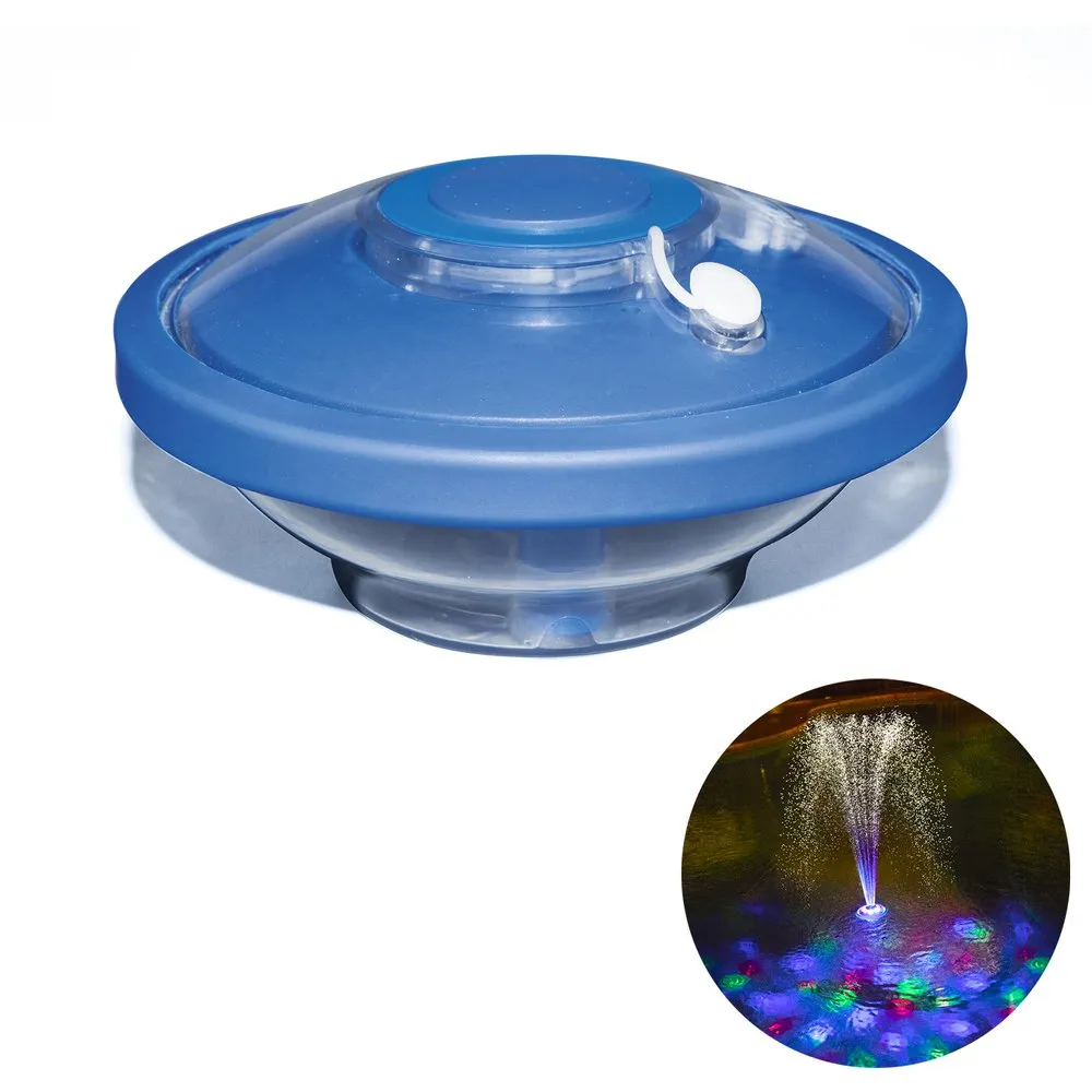 Bestway Schwimmender Brunnen Mit Led Für Schwimmbäder Mit Lithium-batterie 18.5 Cm, Blue, One Size Bestway Schwimmender Brunnen Mit Led Für Schwimmbäder Mit Lithium-batterie 18.5 Cm, Blue, One Size