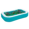 Bestway Sea Rechteckiges Aufblasbares Schwimmbad, Blue / white / multicolor, 262 x 175 x 51cm