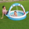 Bestway Shark Runder Aufblasbarer Pool unisex, Blue / white, 163 x 127 x 92cm