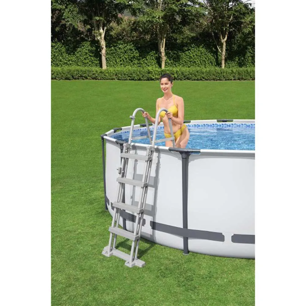 Bestway Sicherheitsleiter Für Pools Mit 4 Stufen 122 Cm, Black, One Size