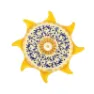 Bestway Sicilia Aufblasbare Insel, Yellow / blue, 226 x 226cm