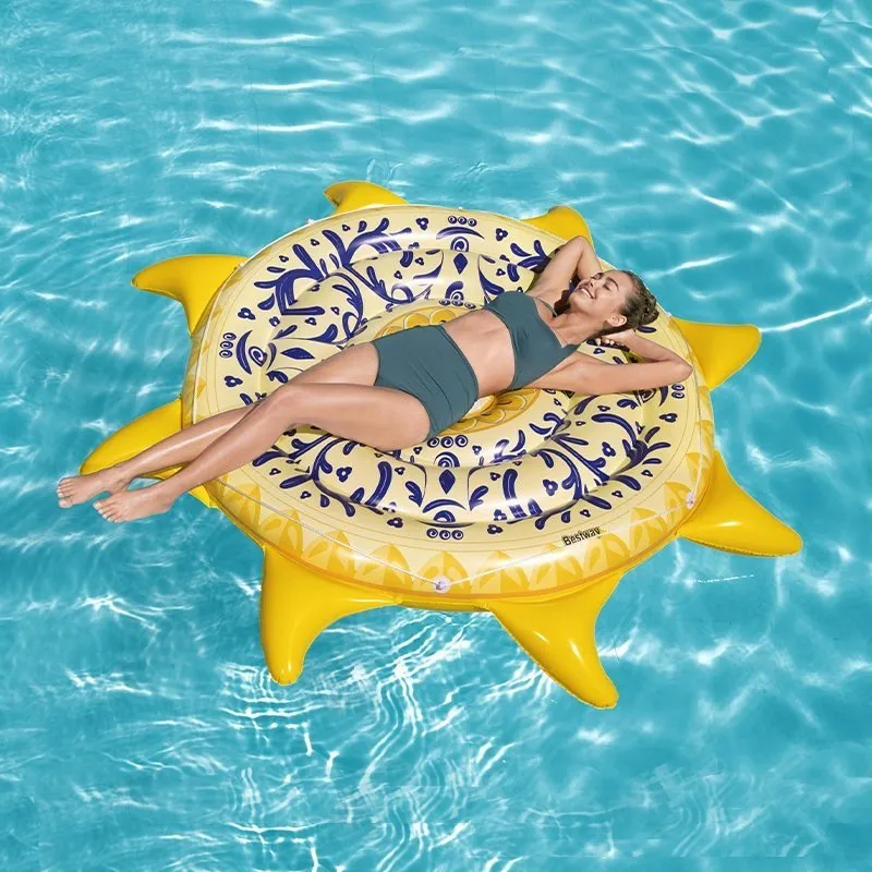 Bestway Sicilia Aufblasbare Insel, Yellow / blue, 226 x 226cm Bestway Sicilia Aufblasbare Insel, Yellow / blue, 226 x 226cm