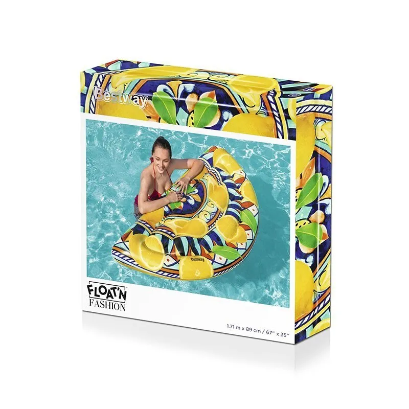 Bestway Sicilia Luftmatratze Für Pool, Yellow, 171 x 89cm Bestway Sicilia Luftmatratze Für Pool, Yellow, 171 x 89cm