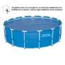 Bestway Solarabdeckung Für Swimmingpools Mit Metallstruktur Ø 488 Cm, Blue, One Size