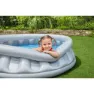 Bestway Space Ship 157x43 Cm Runder Aufblasbarer Pool, Grey / blue, 512L