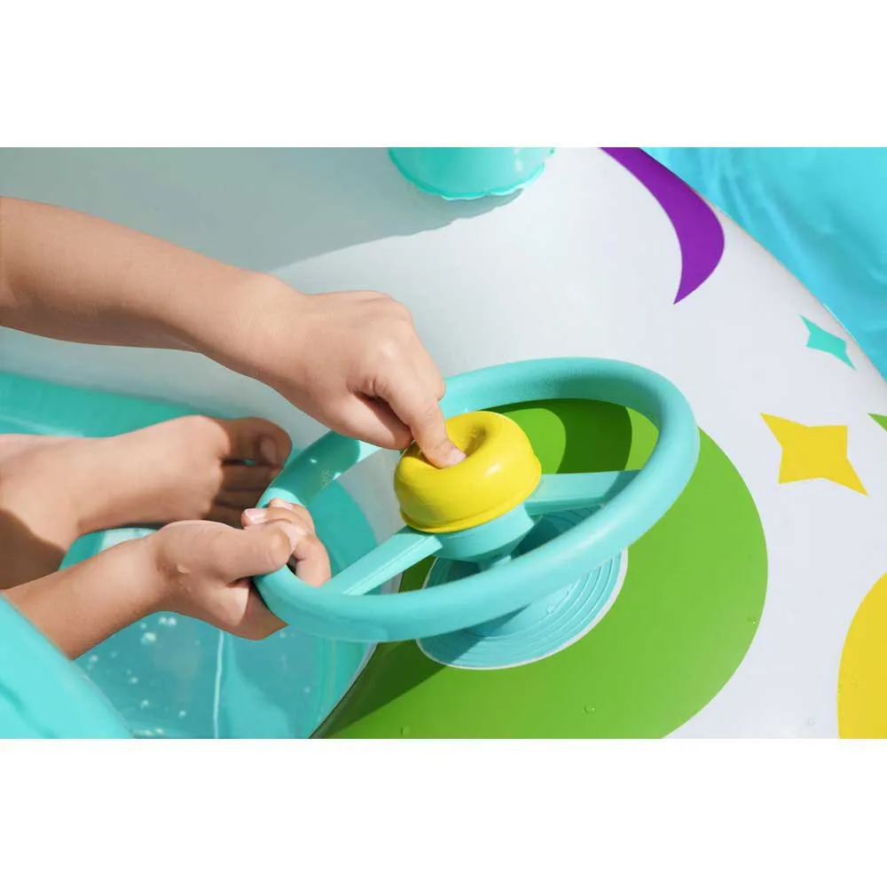 Bestway Space Splash Kinder Aufblasbares Boot, Multicolour, 107 x 112cm Bestway Space Splash Kinder Aufblasbares Boot, Multicolour, 107 x 112cm
