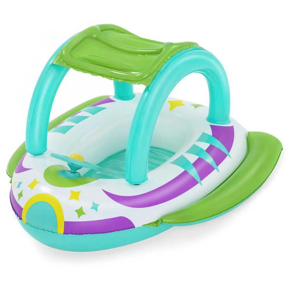 Bestway Space Splash Kinder Aufblasbares Boot, Multicolour, 107 x 112cm Bestway Space Splash Kinder Aufblasbares Boot, Multicolour, 107 x 112cm