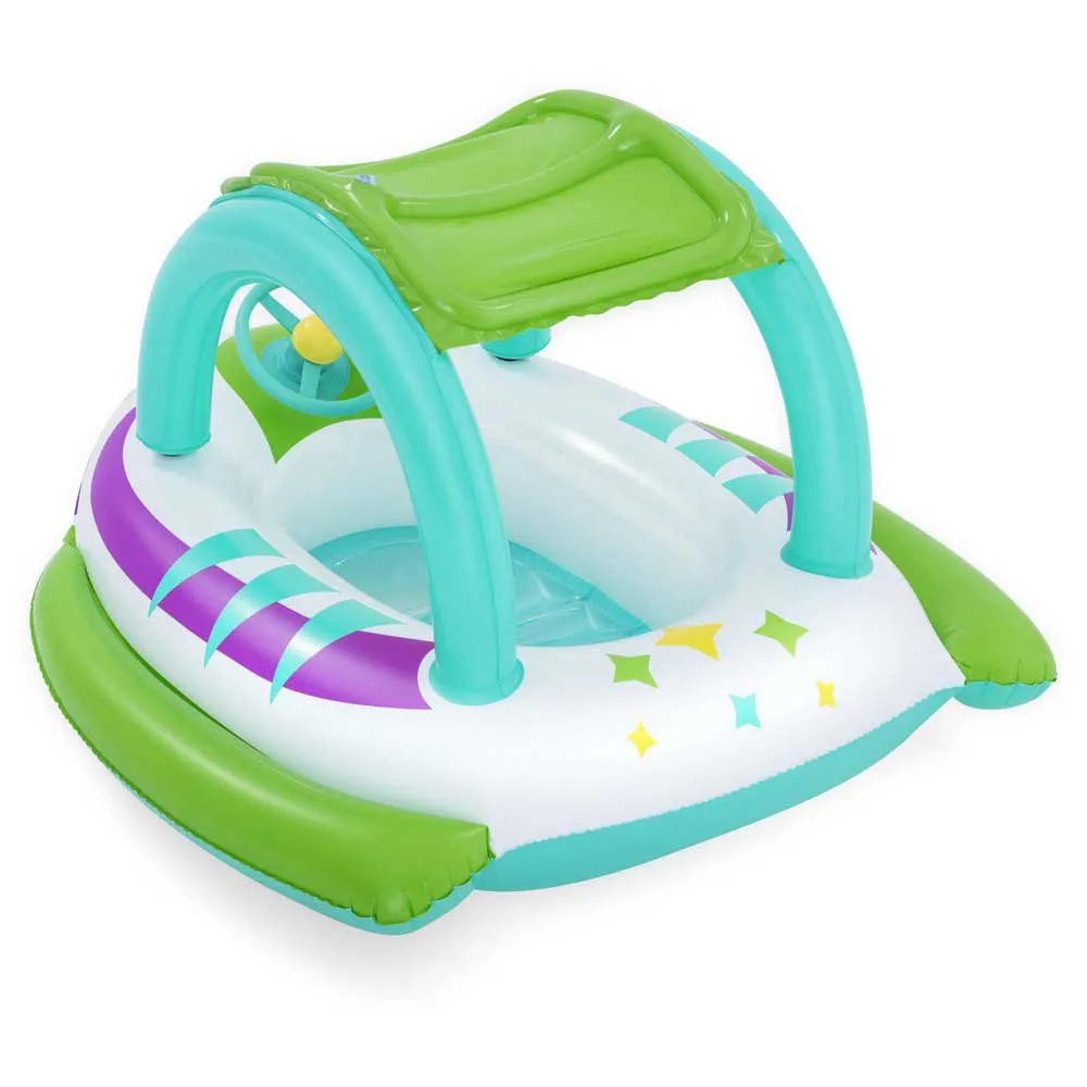 Bestway Space Splash Kinder Aufblasbares Boot unisex, Multicolour, 107 x 112cm