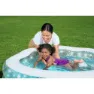 Bestway Sparkle Shell 150x127x43 Cm Runder Aufblasbarer Pool, Clear / blue, 230L
