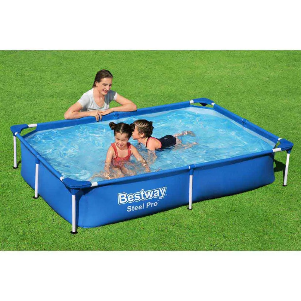 Bestway Splash 225x150x43 Cm Rohrrahmenpools, Blue, 1200L Bestway Splash 225x150x43 Cm Rohrrahmenpools, Blue, 1200L