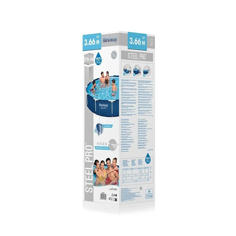 Bestway Stahl 56706 Runder Aufstellpool, Navy / blue, 366 x 76cm Bestway Stahl 56706 Runder Aufstellpool, Navy / blue, 366 x 76cm