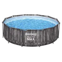Bestway Steel Pro Max Ø 366x100 Cm Stahl Runder Aufstellpool Bestway Steel Pro Max Ø 366x100 Cm Stahl Runder Aufstellpool