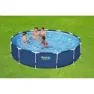 Bestway Steel Pro Ø 396x84 Cm Stahl Runder Aufstellpool, Blue, 8680L