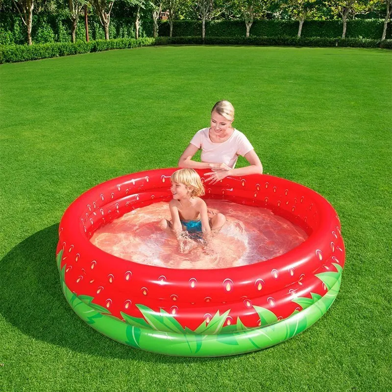 Bestway Strawberry Aufblasbarer Pool, Red, 168 x 38cm Bestway Strawberry Aufblasbarer Pool, Red, 168 x 38cm