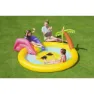 Bestway Sunnyland Splash 237x201x104 Cm Rundes Aufblasbares Planschbecken, Yellow / blue, 59L