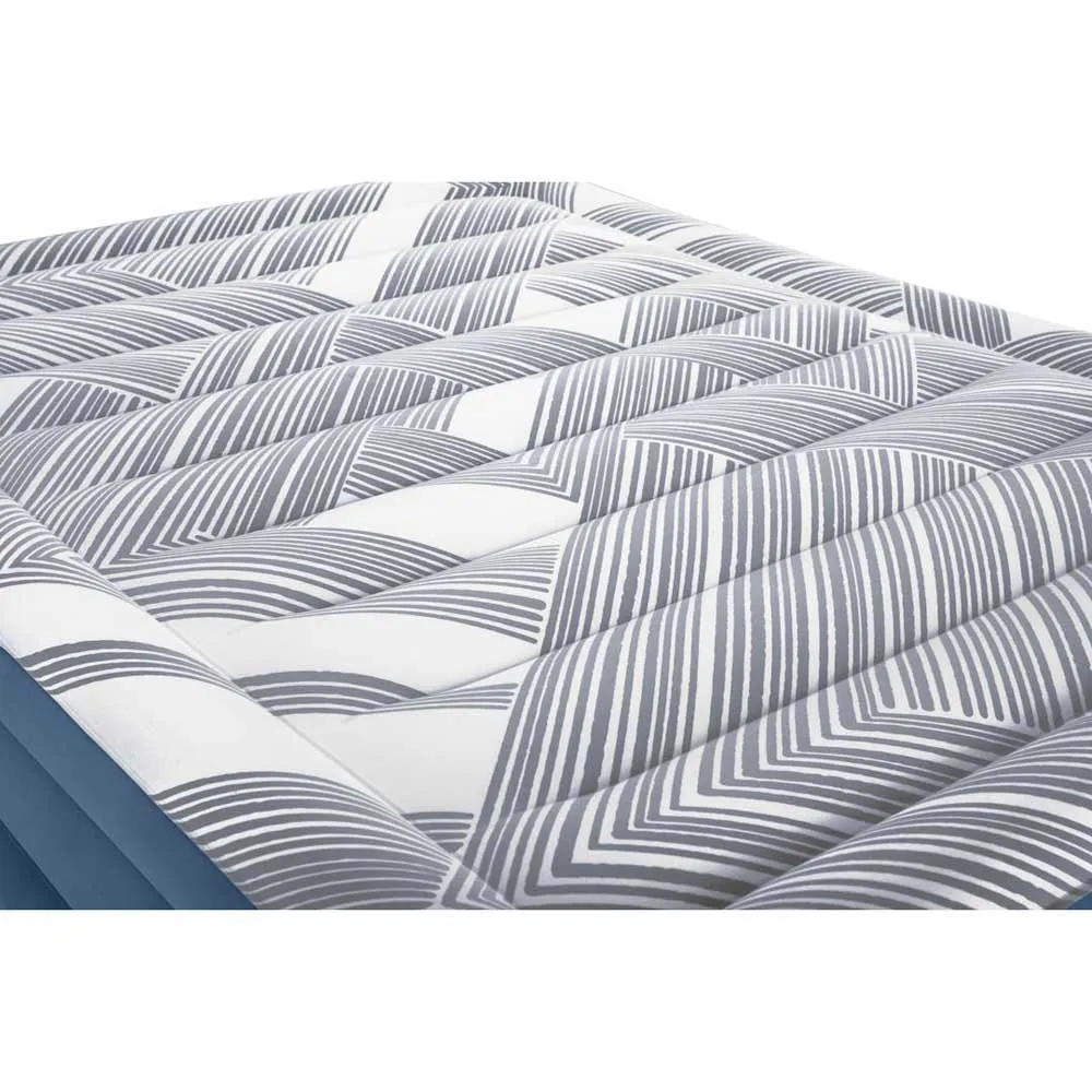 Bestway Tritech Queen Reinforced I-beam Doppel-luftbett Mit Eingebauter Pumpe, Blue / grey, 203 x 152 x 46cm Bestway Tritech Queen Reinforced I-beam Doppel-luftbett Mit Eingebauter Pumpe, Blue / grey, 203 x 152 x 46cm