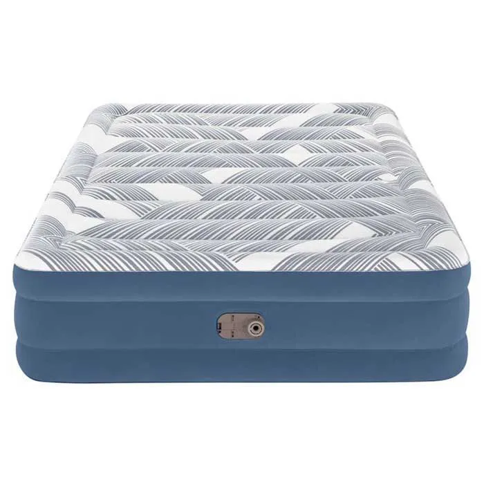Bestway Tritech Queen Reinforced I-beam Doppel-luftbett Mit Eingebauter Pumpe, Blue / grey, 203 x 152 x 46cm Bestway Tritech Queen Reinforced I-beam Doppel-luftbett Mit Eingebauter Pumpe, Blue / grey, 203 x 152 x 46cm