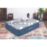 Bestway Tritech Queen Reinforced I-beam Doppel-luftbett Mit Eingebauter Pumpe, Blue / grey, 203 x 152 x 46cm