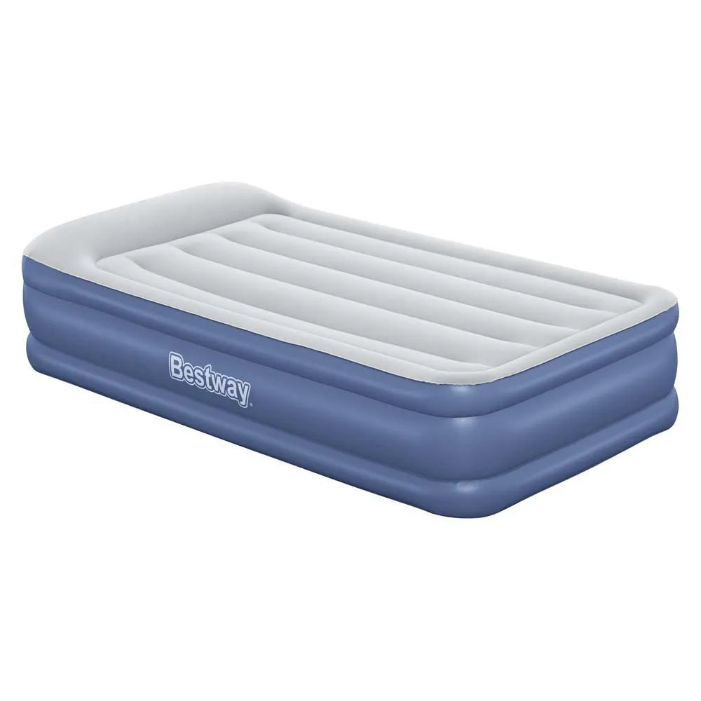Bestway Tritech Twin Reinforced Einzel-luftbett Mit Eingebauter Pumpe, Grey / black, 191 x 97 x 46cm Bestway Tritech Twin Reinforced Einzel-luftbett Mit Eingebauter Pumpe, Grey / black, 191 x 97 x 46cm